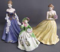 Royal Worcester figurines - 'Lauren' - 'Sweet Holly' - 'A Golden Moment'