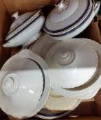 Selection of Leighton Pottery tureens, meat plates etc.