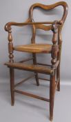 Child's antique highchair with bergere seat
