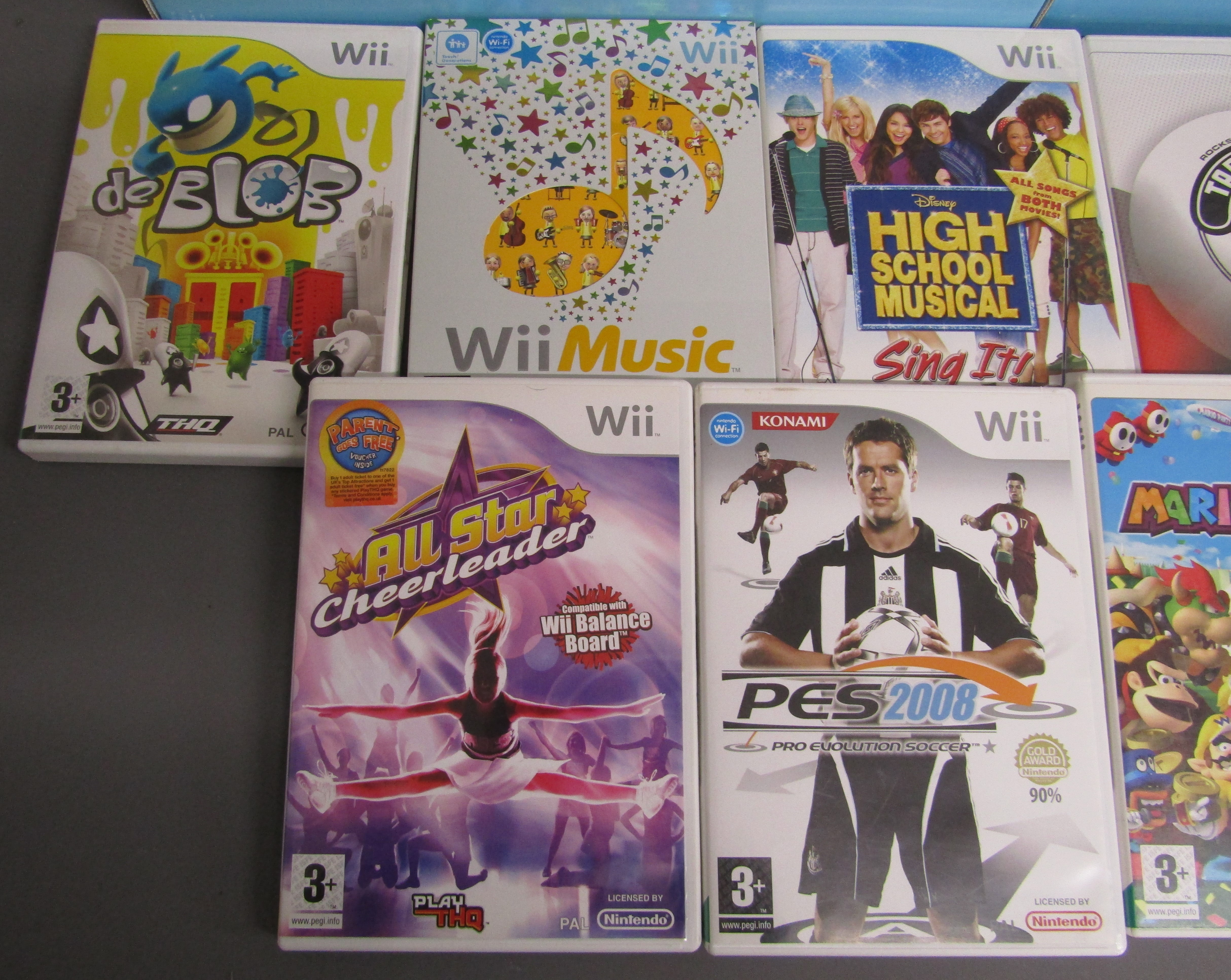 Nintendo WII consoles, WII fit board and games including Mario Party 8 (advised Cheerleader is - Image 3 of 4