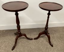 Two Georgian reproduction wine tables