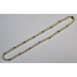 9ct gold mounted pearl necklace