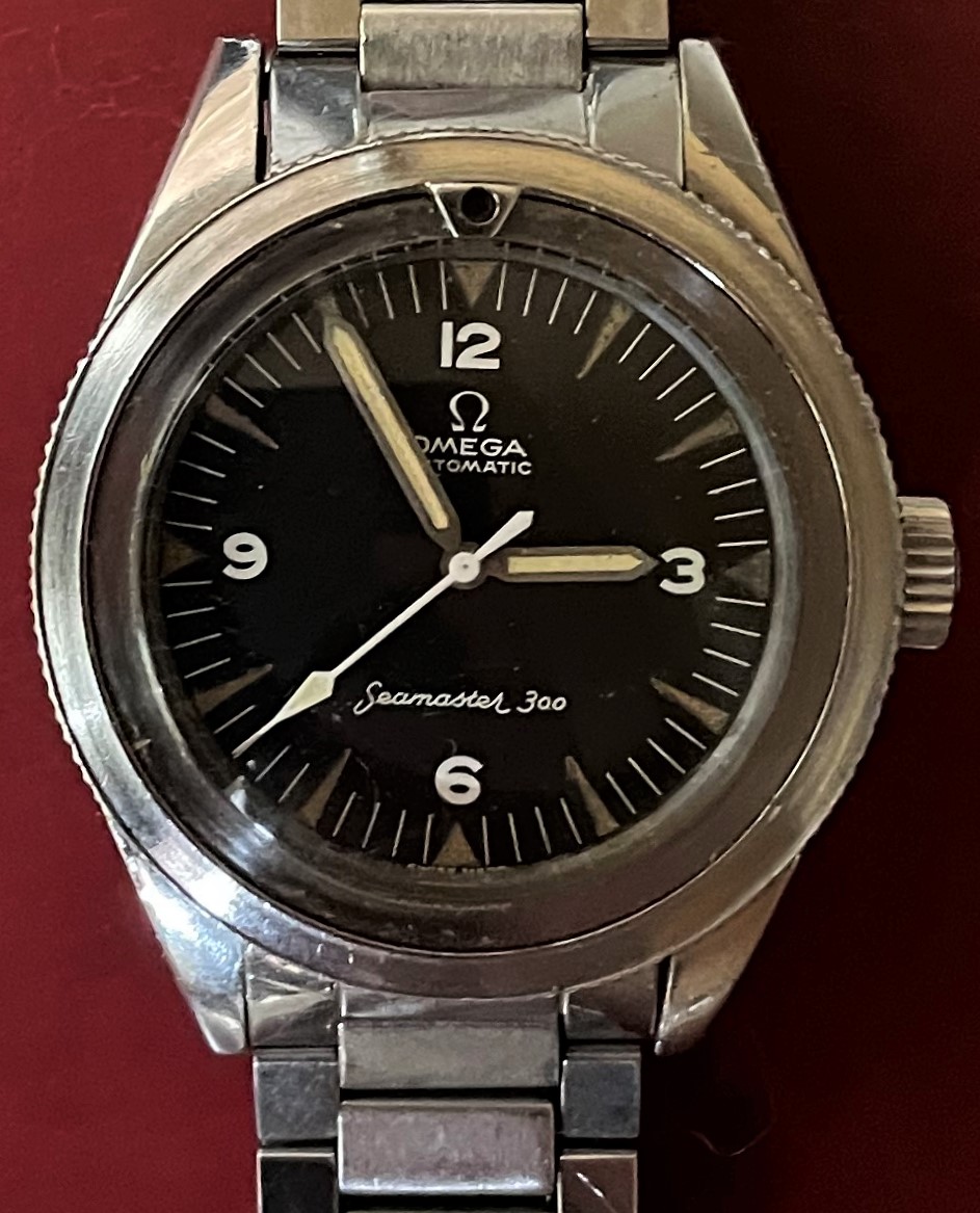 Omega Seamaster 300 automatic stainless steel gentleman's wristwatch, reference no. 185014-55 SC,