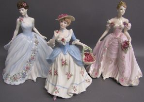 Coalport figurines - 'The Dream Unfolds' - 'Strawberries Scarlet Strawberries' - The Fairytale