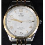 Gents Tudor 1926 Rotor self winding stainless steel wristwatch with silver dial, serial number