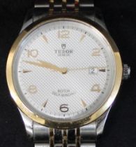 Gents Tudor 1926 Rotor self winding stainless steel wristwatch with silver dial, serial number