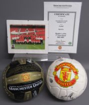 Manchester United Football Club football signed by Member's of the 1st team squad 2002-2003 signed