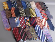 Large collection of ties