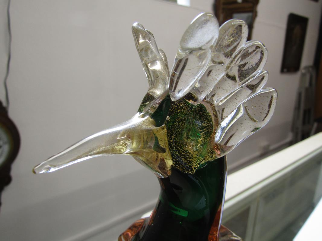 Murano glass bird 31.5cm tall - Image 4 of 6