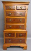 Bevan Funnell Reprodux  miniature chest on chest drawers - approx. 76cm x 41cm x 30cm