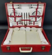 Brexton retro picnic set (1 lid missing from canister but otherwise complete)