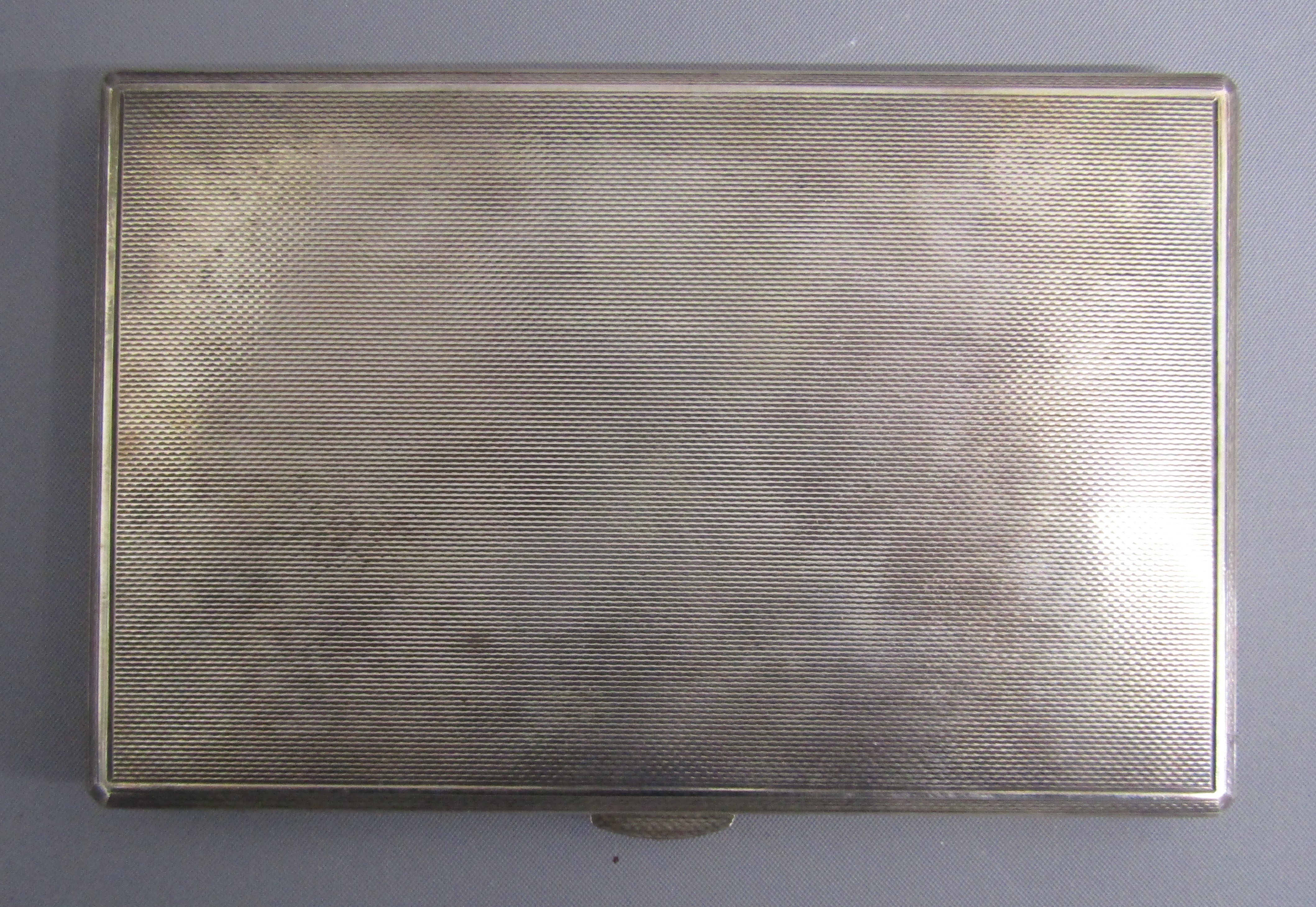 S.J. Rose London 1956 silver cigarette case with sleeve and Harrods box - total weight 6.15ozt - Image 3 of 7