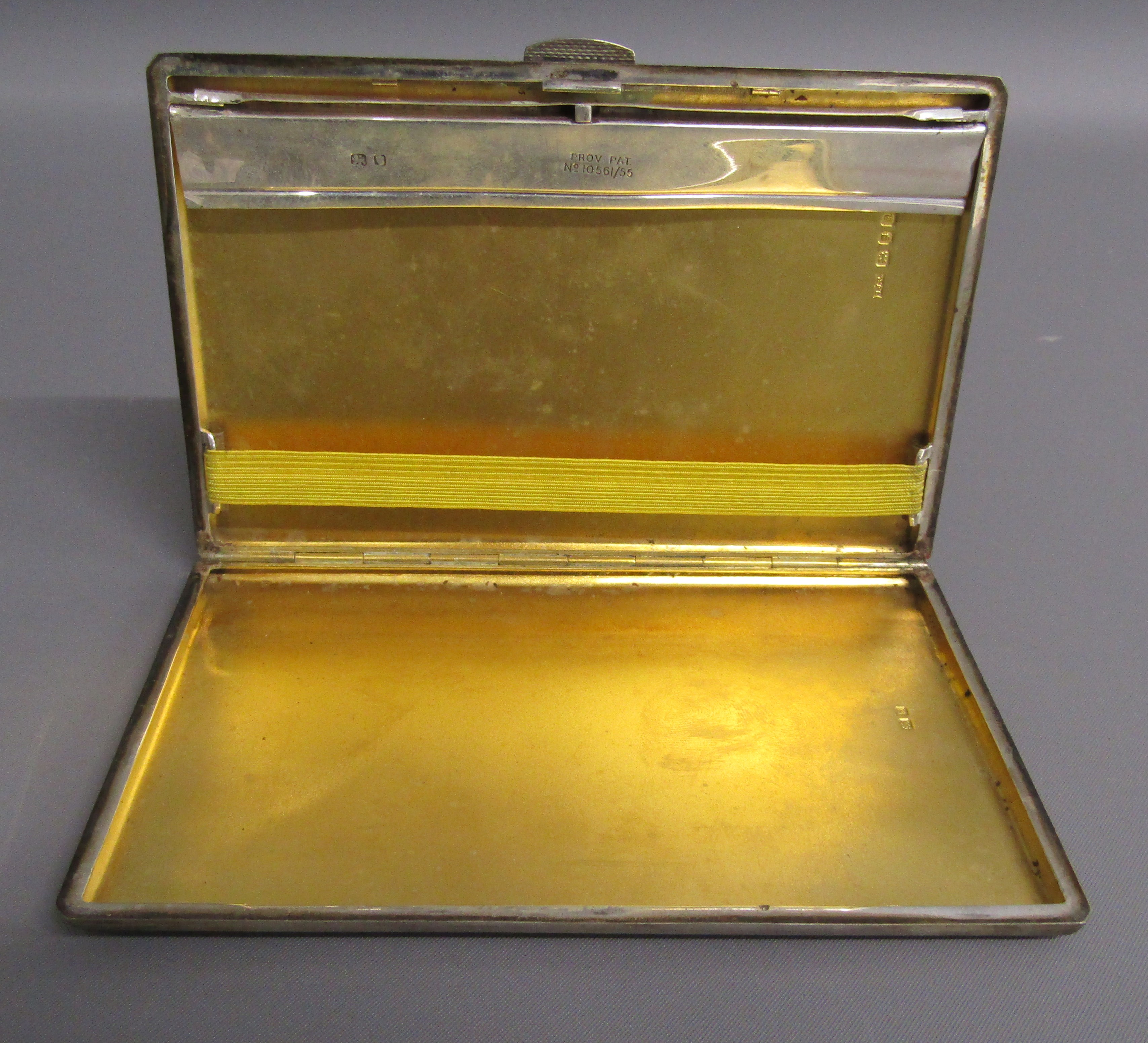 S.J. Rose London 1956 silver cigarette case with sleeve and Harrods box - total weight 6.15ozt - Image 5 of 7