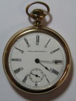 Tavannes Watch Co. 15 jewels pocket watch A.W.C. Co warranted 20 yrs case