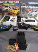 Scalextric Super saloon and Super Tourers along with extra track and cars
