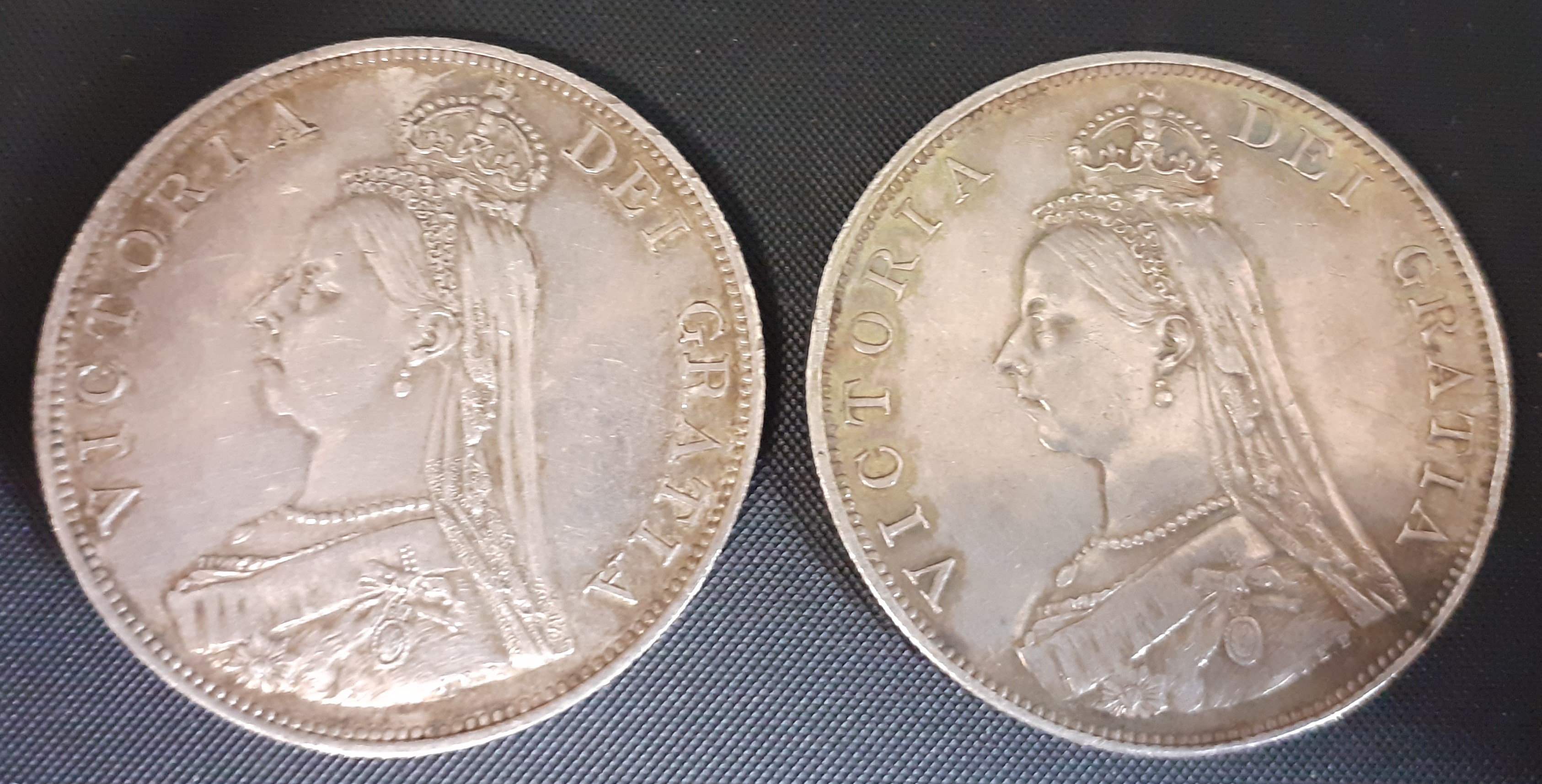 2 x 4 shilling pieces 1887 & 1889 - Image 2 of 2