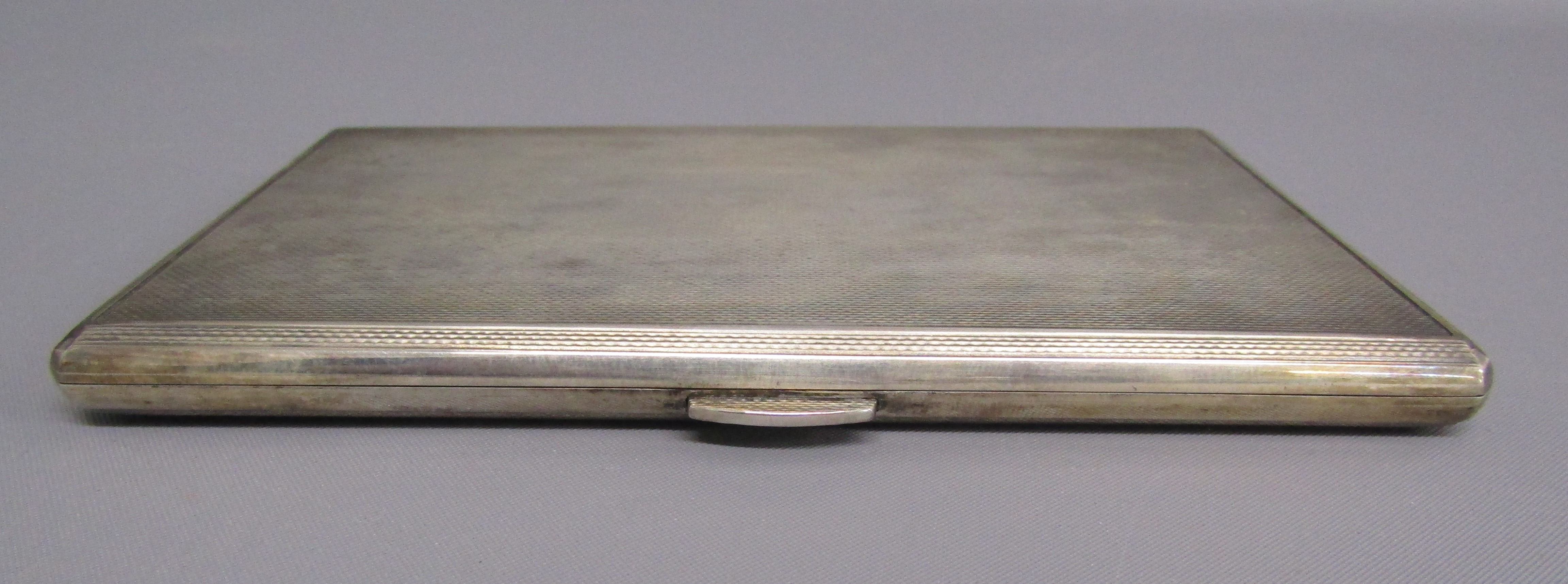 S.J. Rose London 1956 silver cigarette case with sleeve and Harrods box - total weight 6.15ozt - Image 4 of 7