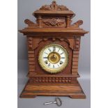 Ansonia Clock Company, New York, United States of America oak mantel clock - eight day Syria