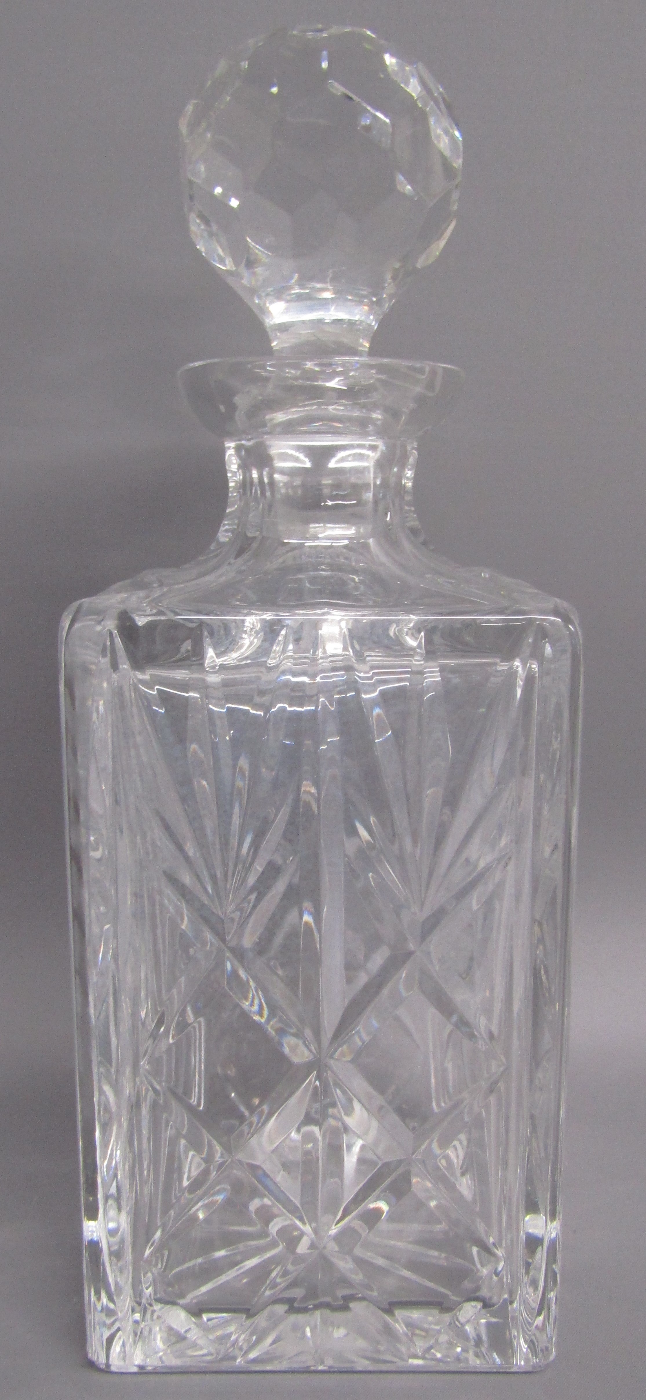 Advised Edinburgh Crystal decanter and wine glasses (not marked) - Image 3 of 3