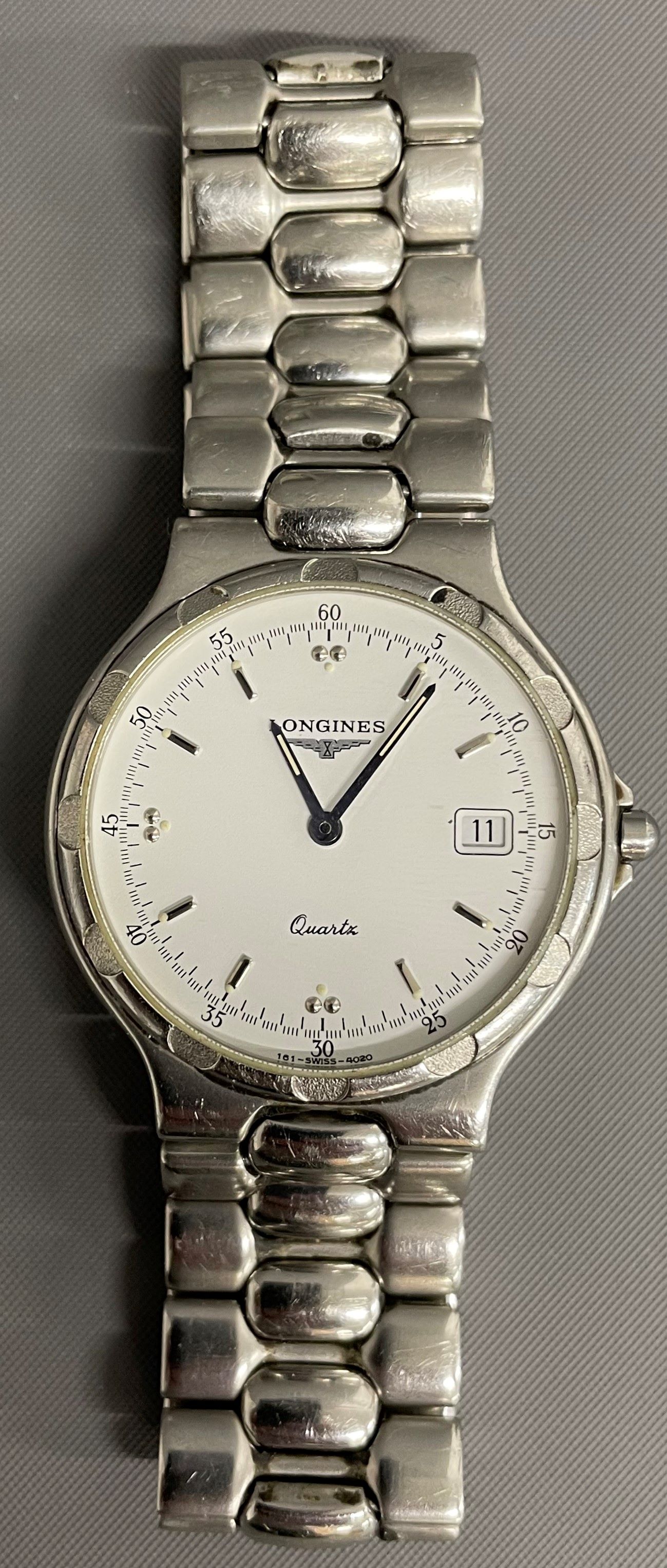 Longines Conquest gents quartz wristwatch with date aperture, box, 4 spare links & paperwork plus - Image 2 of 2