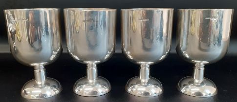 Set of four silver goblets Sheffield 1978, 27.48ozt