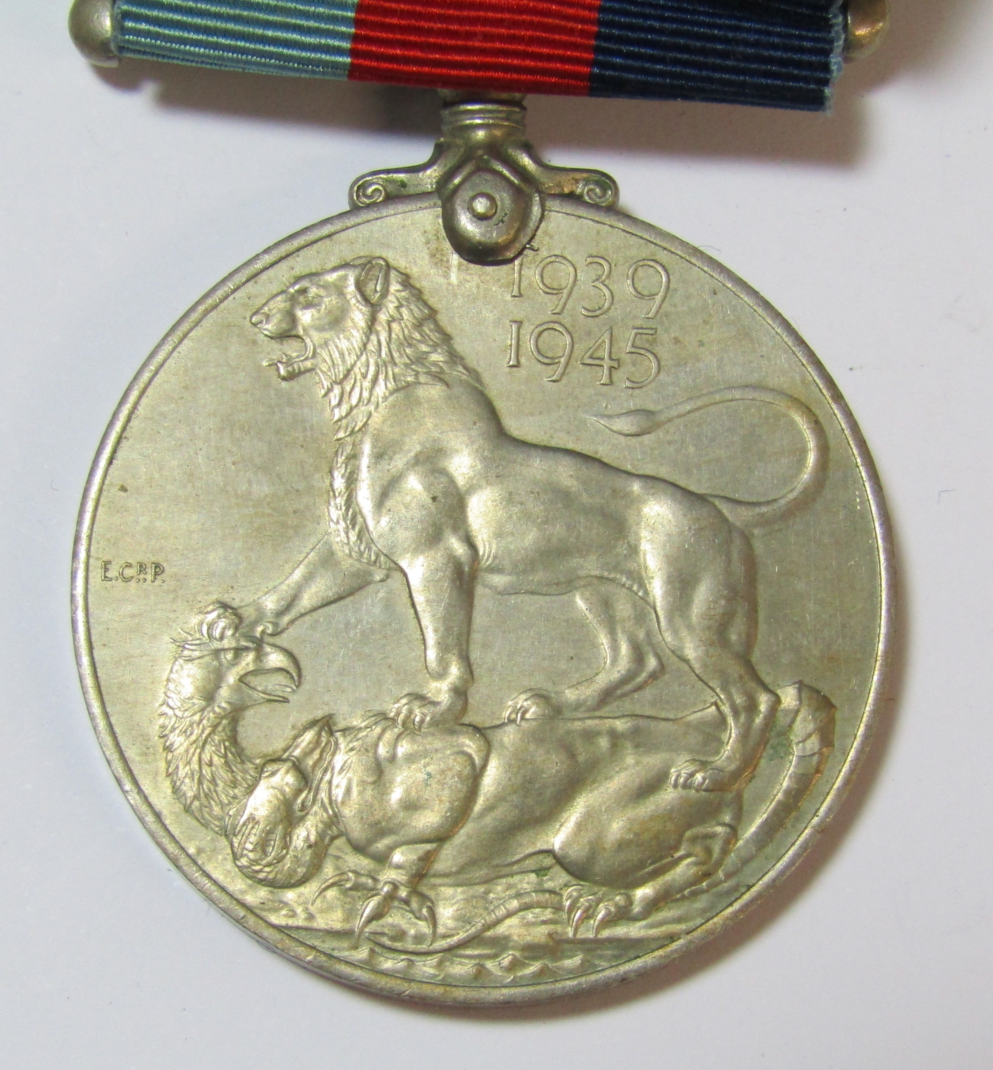 WWII medal, the 1939-1945 & Atlantic star and ATS cap badge - Bild 5 aus 5