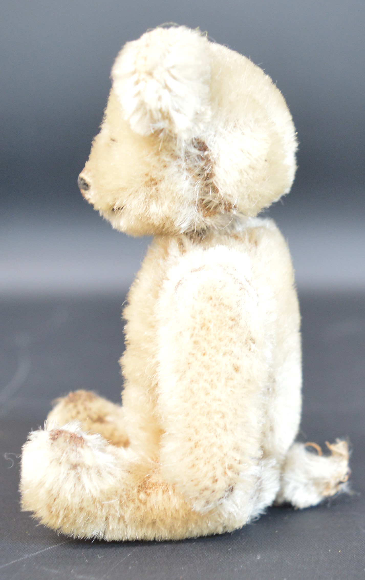 Attributed to Schuco miniature "Yes No" mohair Teddy Bear 13cm high & monkey 9cm high (possibly - Bild 2 aus 2