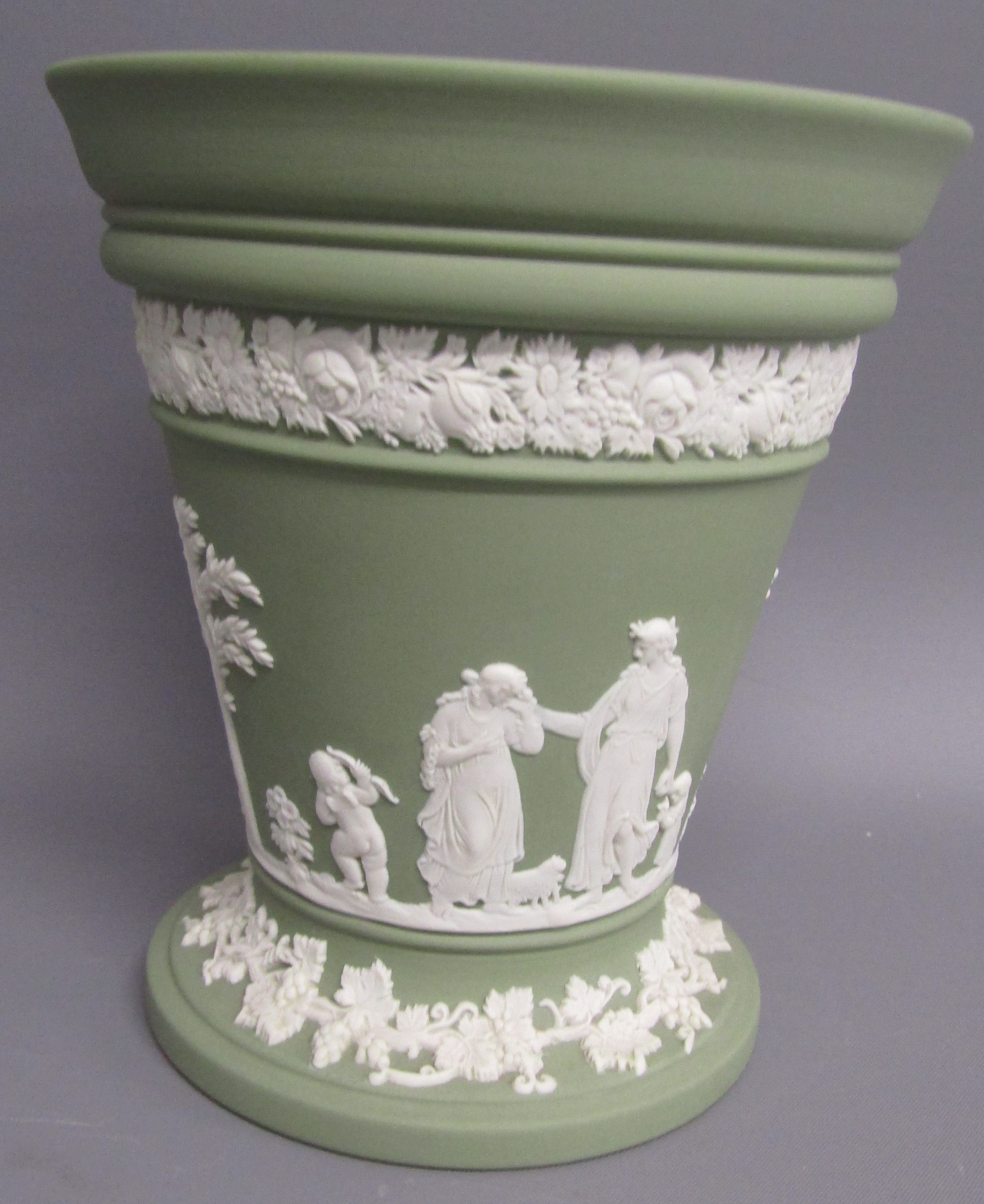 Wedgwood Jasper ware in dark blue, light blue, green and lilac, includes 'The Dancing Hours' Danbury - Image 7 of 7