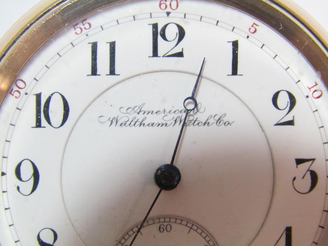 American Waltham Watch Co., Waltham Royal pocket watch - guaranteed 14ct gold plated - 17 jewels - - Image 2 of 8