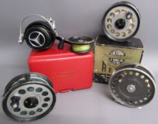 4 fishing reels - Hardy ST George 3 3/4