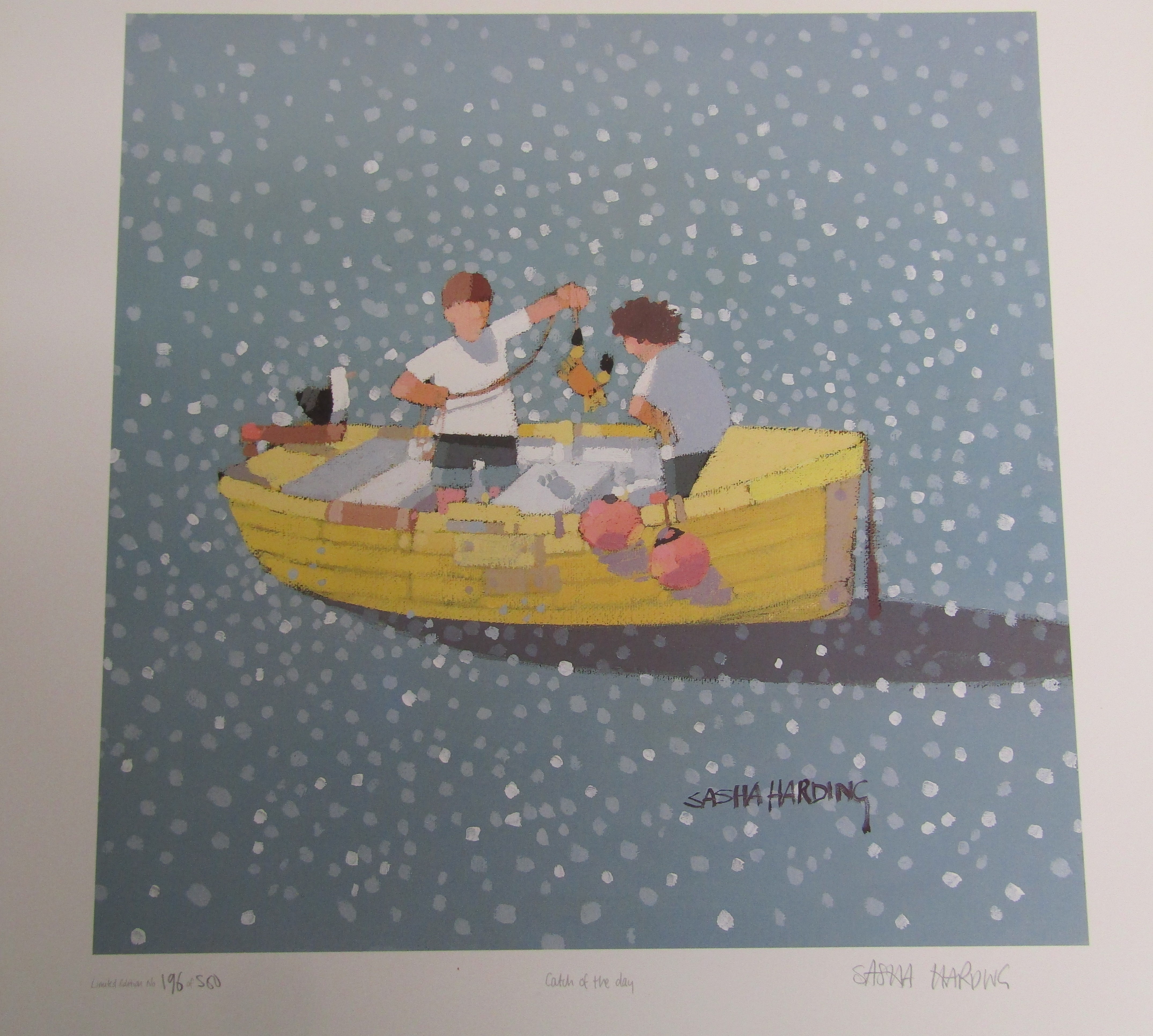 Unframed Sasha Harding folio of 5 pencil signed, titled & numbered limited edition seaside themed - Image 3 of 7