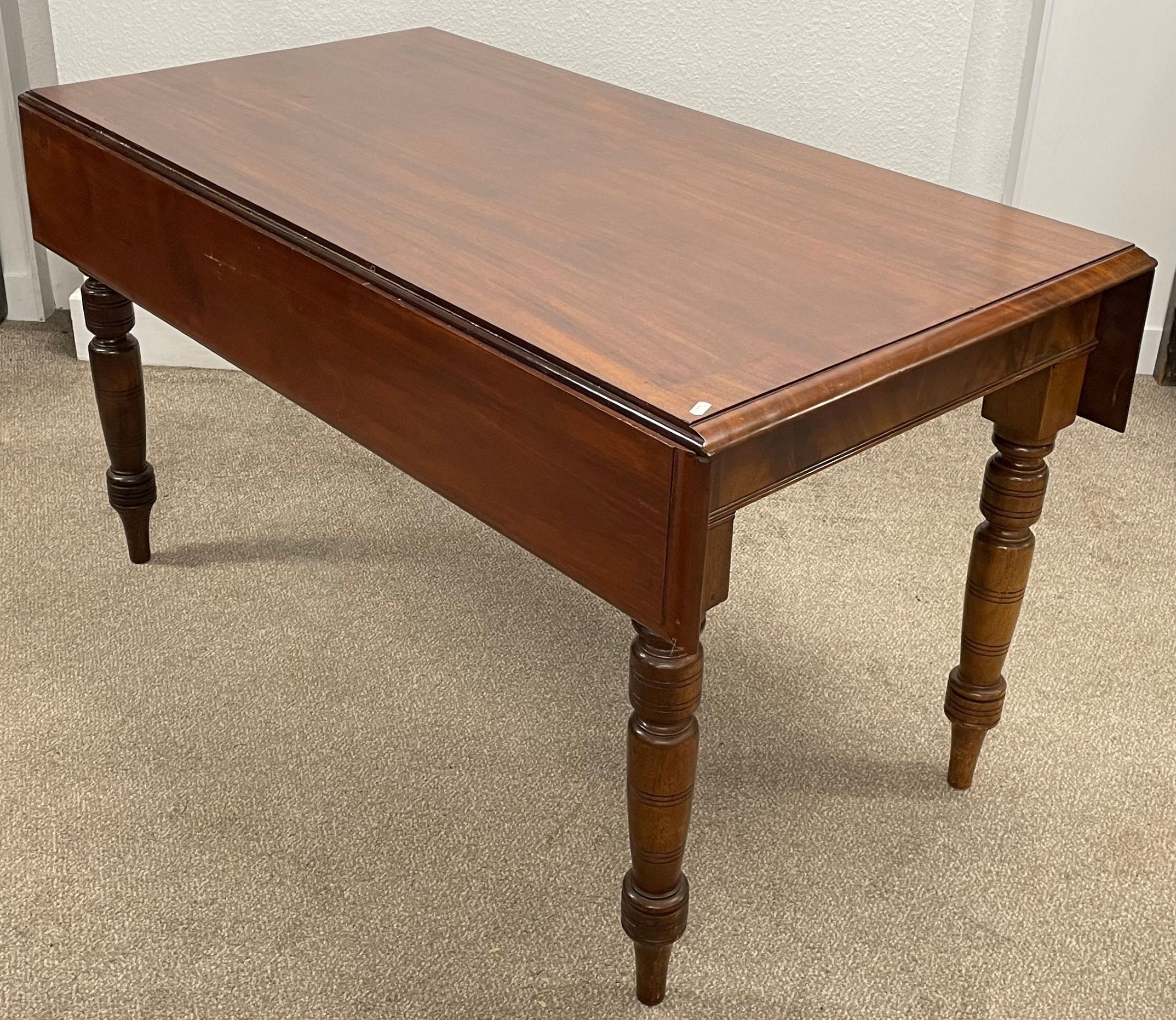 Victorian mahogany drop leaf table - approx. 136cm x 111cm x 77cm - Image 3 of 3