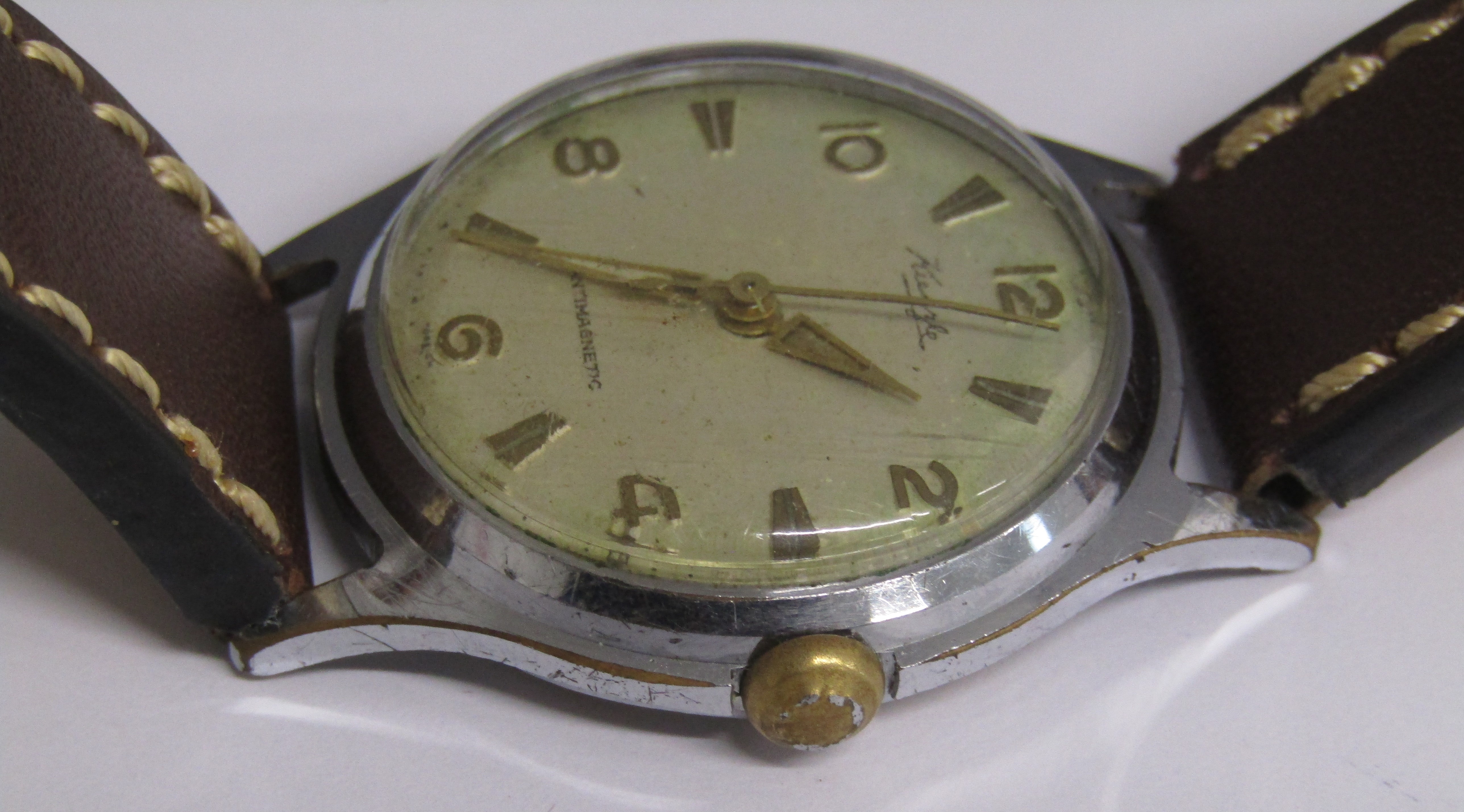 2 1950's Kienzle antimagnetic watches - one marked Foreign and the other Made in Germany with case - Image 3 of 9