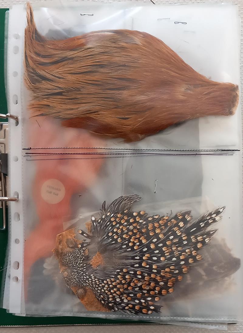 Large collection of fly making items includes Veniard table holder, waxes, mixed feathers and - Image 2 of 14