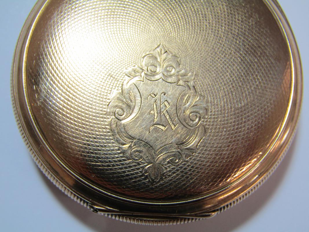 Bunn Special Illinois pocket watch - 21 jewels - 60 hour - No 161 - Warranted 20 years - C.W.C Co - Image 4 of 11