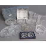 Crystal including Durand & Webb Corbett and cut glass bowls, vases, jug etc