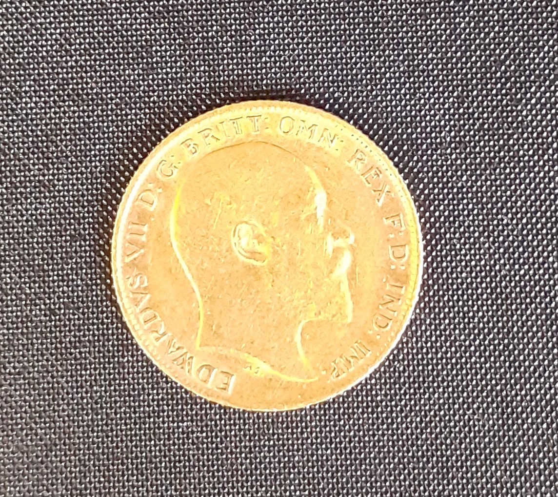 Edward VII gold half sovereign 1910 - Image 2 of 2