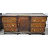 19th century oak sideboard, 180cm W x 59cm D x 85cm H