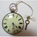 John Barton Birmingham pair cased fusee pocket watch with 1822 silver case makers mark WB