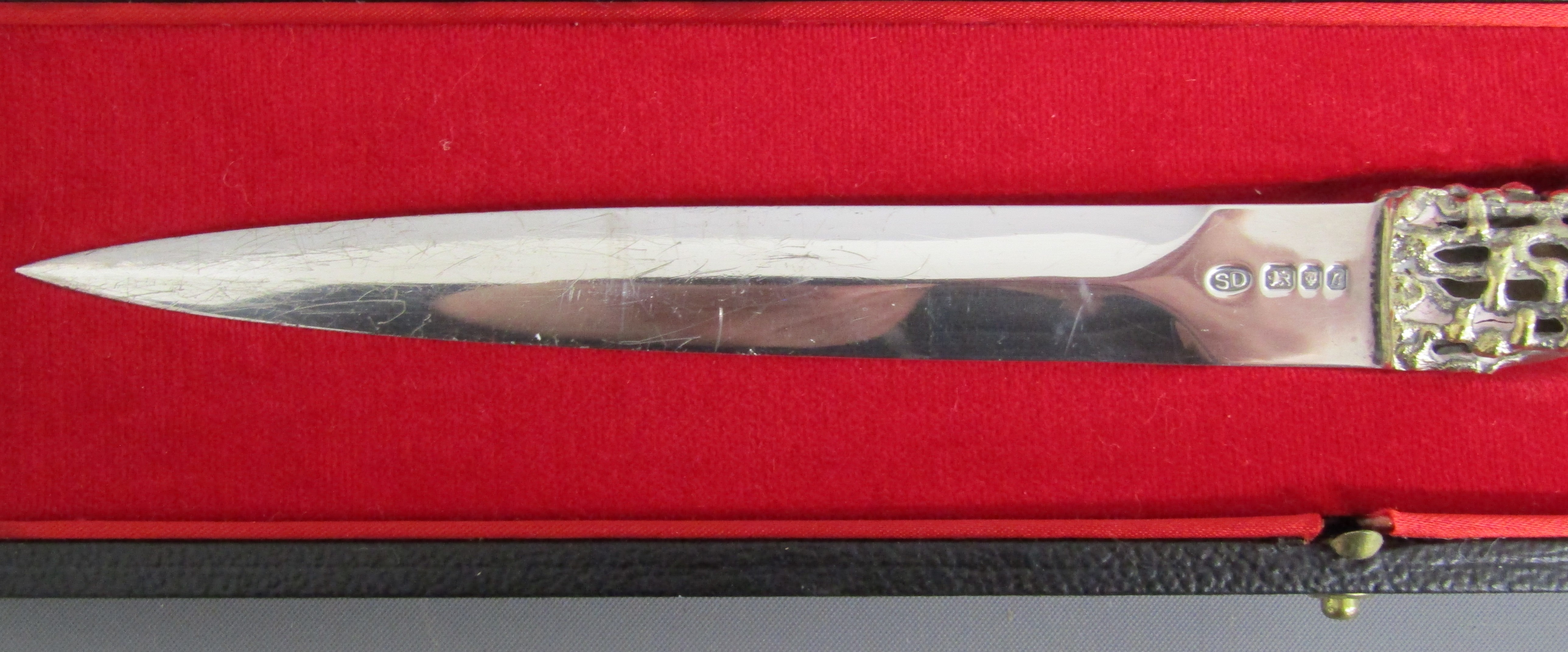 Stuart Devlin London 1976 silver paper knife - Image 4 of 8