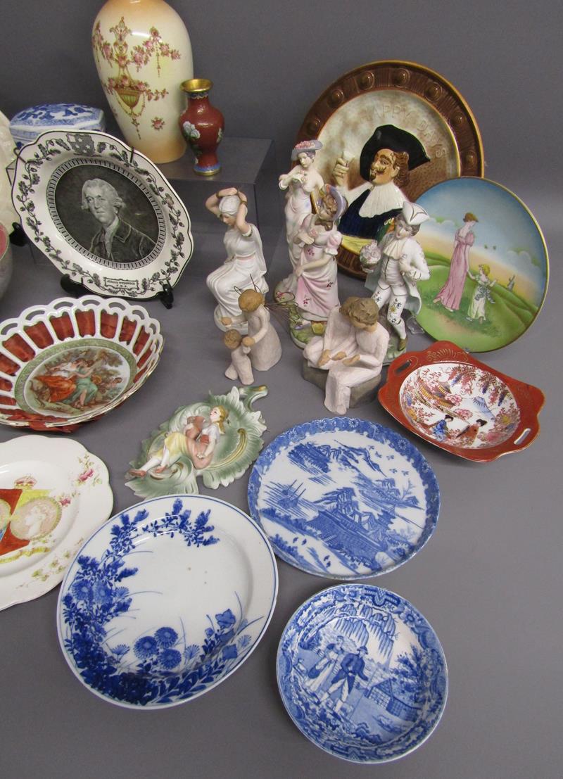 Collection of ceramics includes Willow Tree, 'With my Mother' & 'Guardian Angel' figurines, small - Image 4 of 4