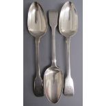 3 silver serving spoons William Cripps London 1825 - total weight 7.2 ozt