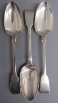 3 silver serving spoons William Cripps London 1825 - total weight 7.2 ozt