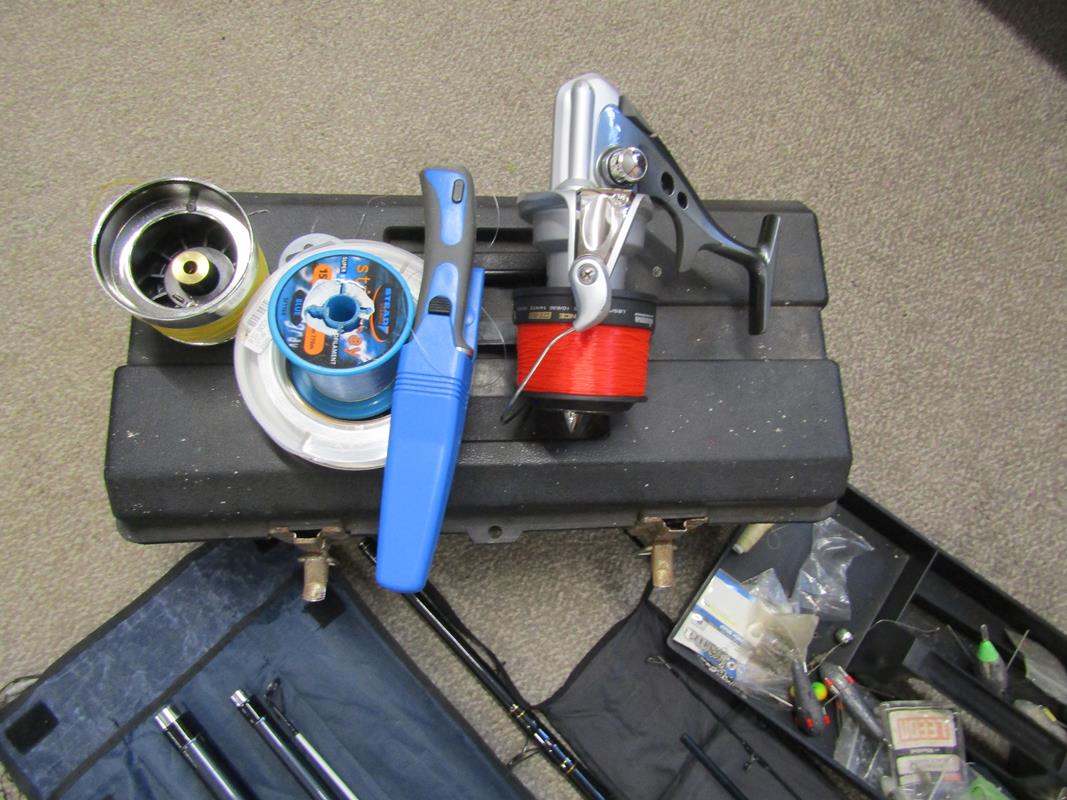 Collection of sea fishing and spinning reels, rods and weights includes Okuma DT-80 reel, Greys - Image 5 of 6