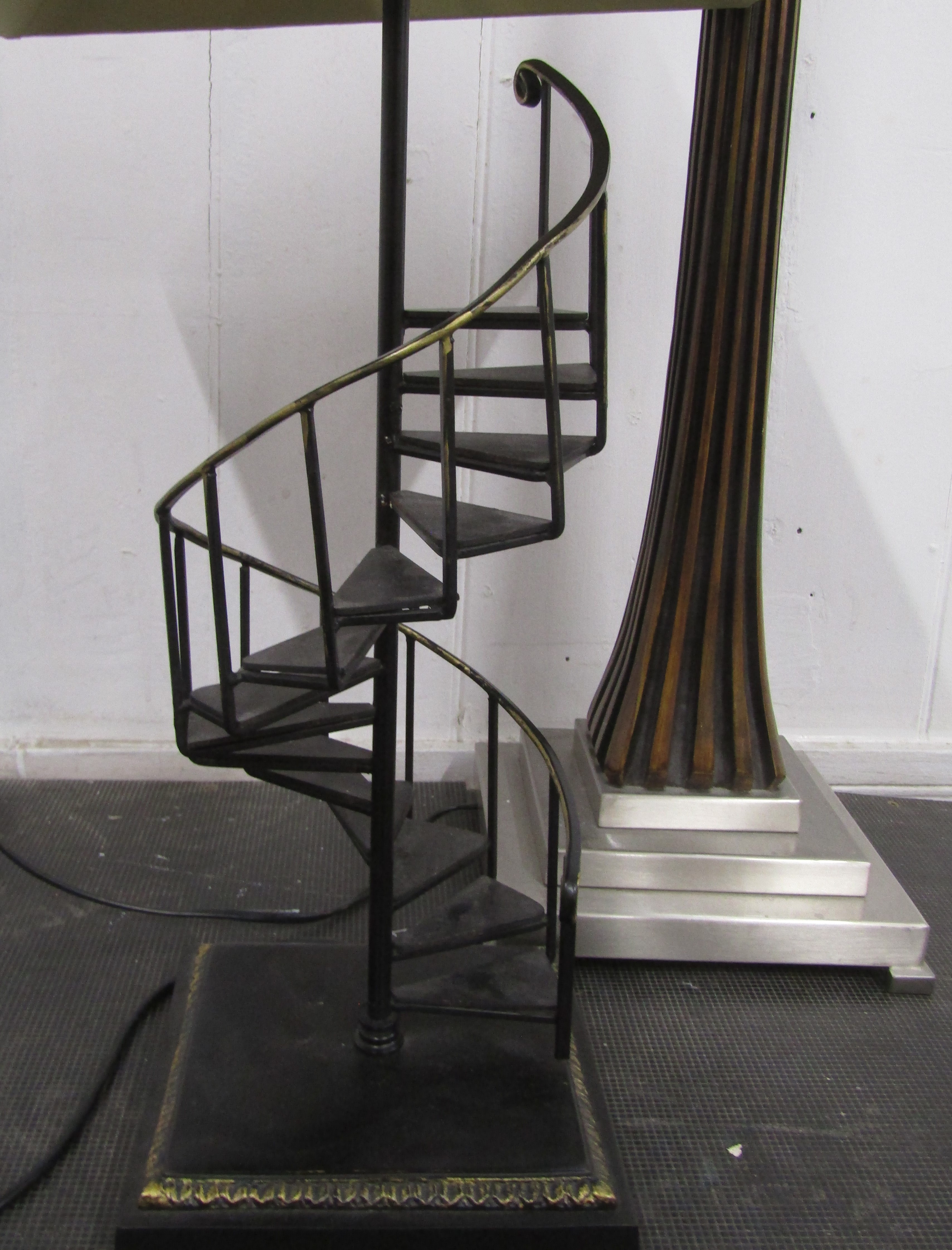 Modern floor standing lamp and staircase table lamp - Bild 4 aus 4