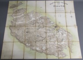 Map of the island of Malta prepared in the intelligence division, War Office from a map compiled