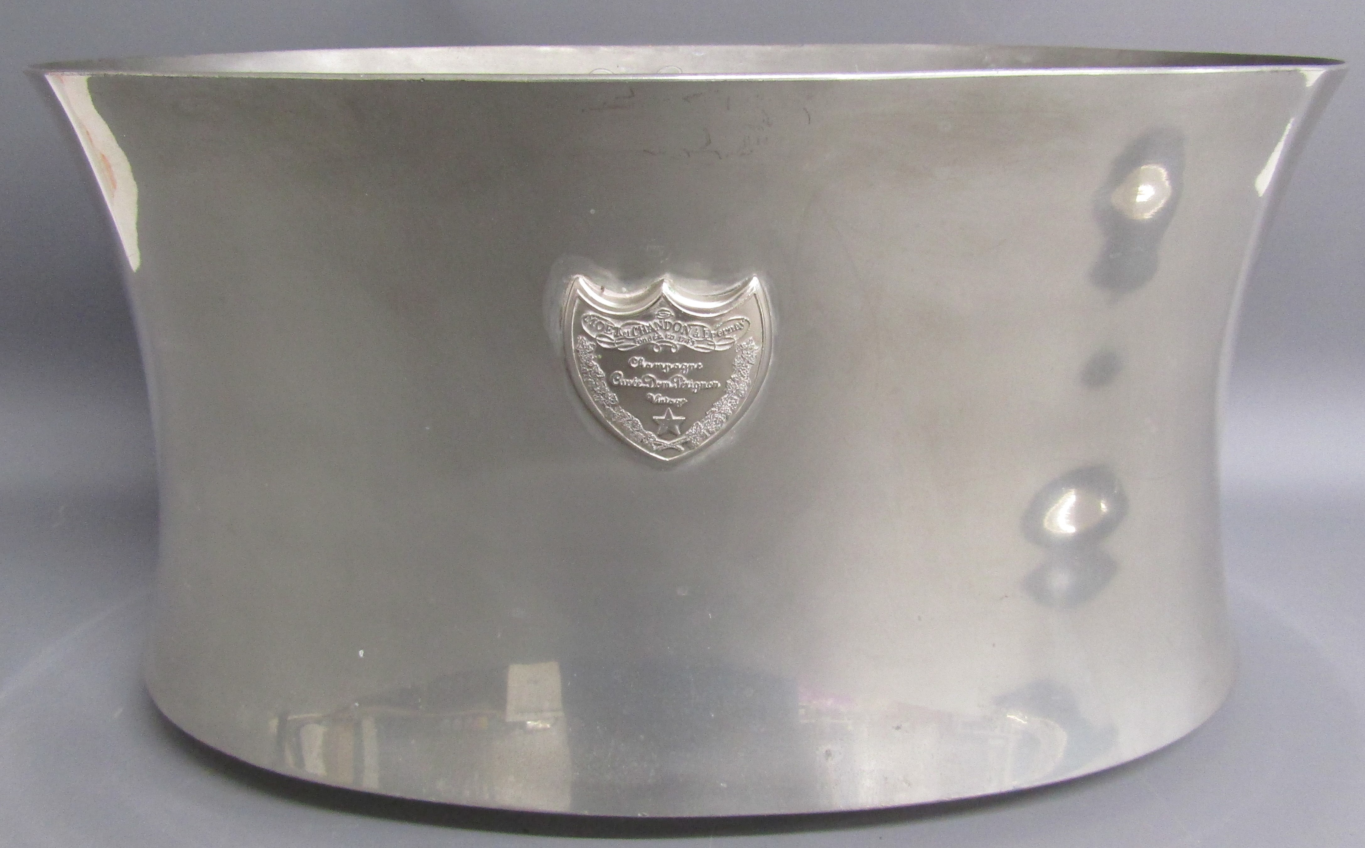 M Szekely Dom Perignon pewter wine cooler and silver plate tray - approx. 43.5cm dia - Image 6 of 14