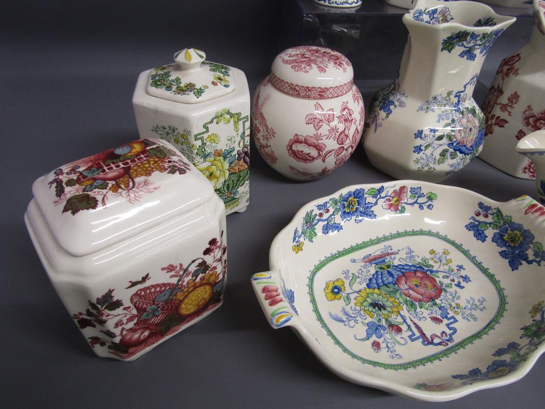 Collection of Mason ware includes Fruit Basket, Strathmore, Regency, Belvedore teapot (damage to - Image 3 of 4