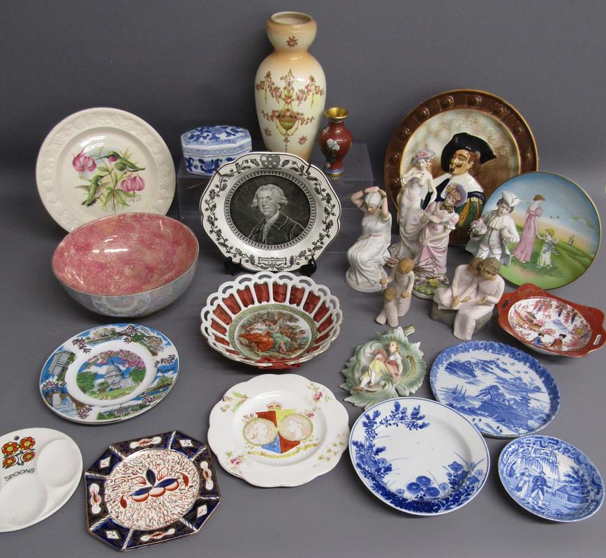 Collection of ceramics includes Willow Tree, 'With my Mother' & 'Guardian Angel' figurines, small
