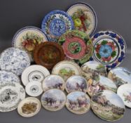 Collection of plates includes Pintado, Maling 'May Bloom', Convento Spain, Danbury Mint, St Andrews,
